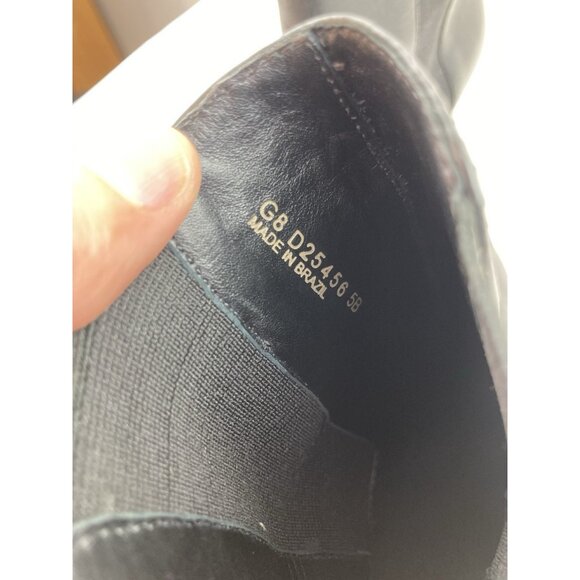 *Cole Haan Boots Womens Size 5B Black Leather Ankle Heeled Quiet Luxury Academia - Picture 14 of 14